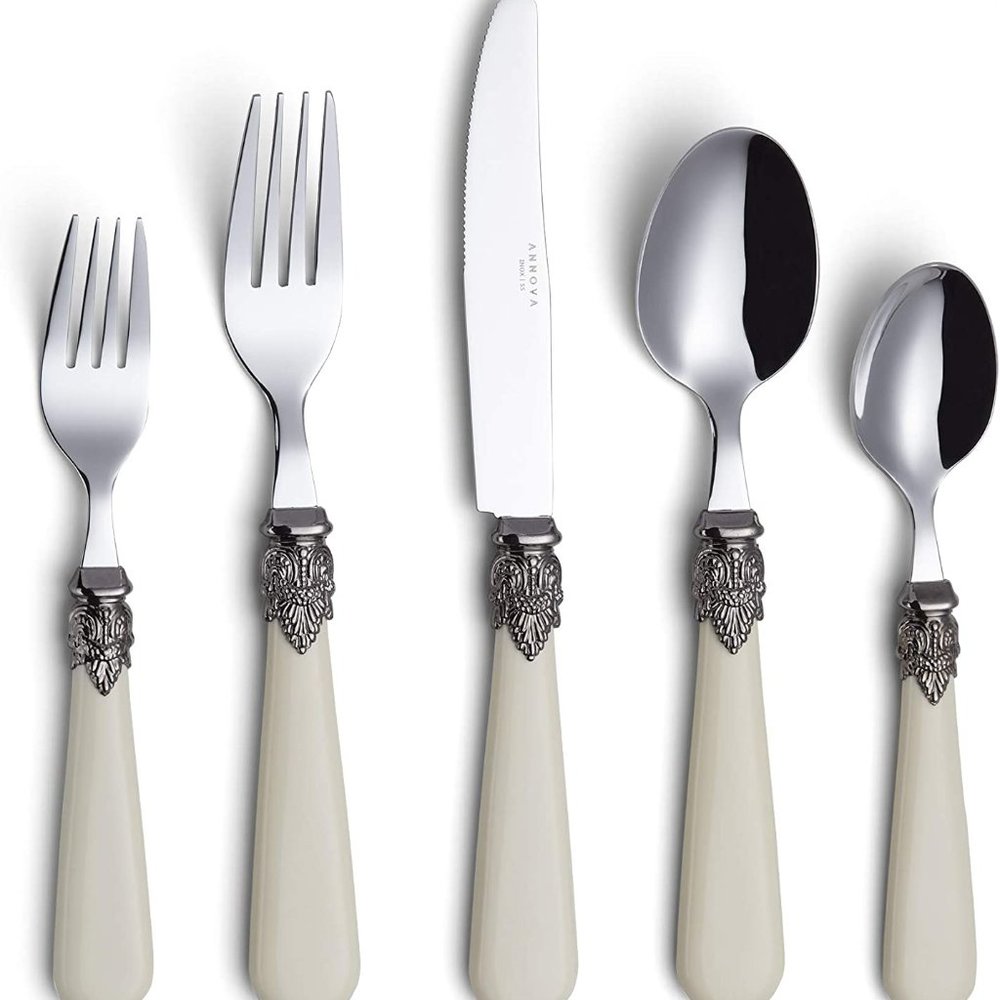 Annova Flatware 20 Pieces Set/Stainless Steel Vintage Silverware/Cutlery Set